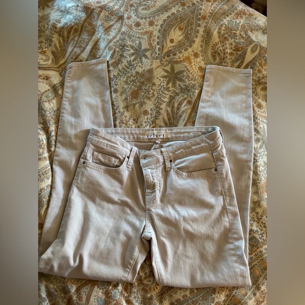 Velvet Women's Ivory Skinny Jeans